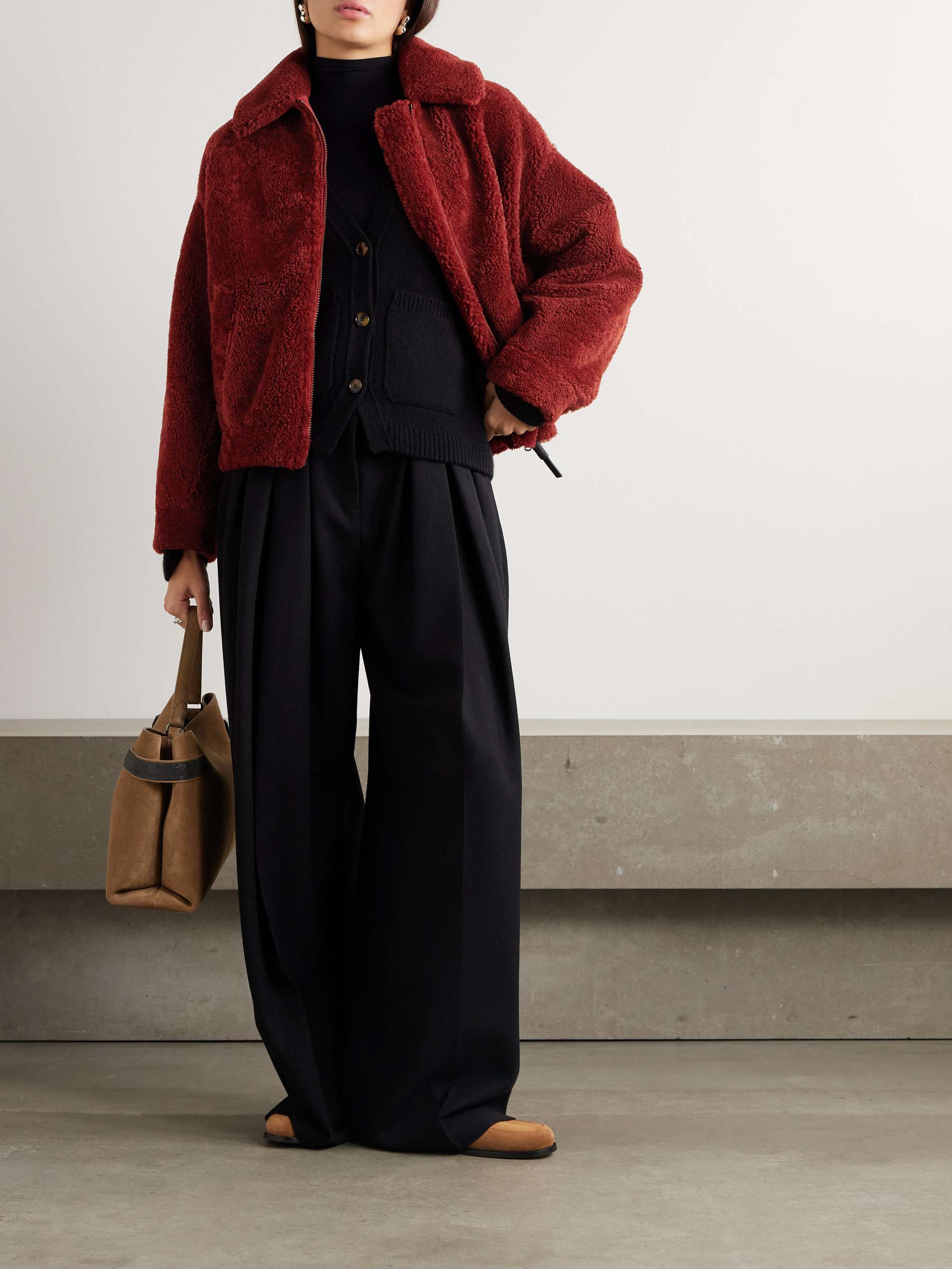 BRUNELLO CUCINELLI Shearling jacket | NET-A-PORTER