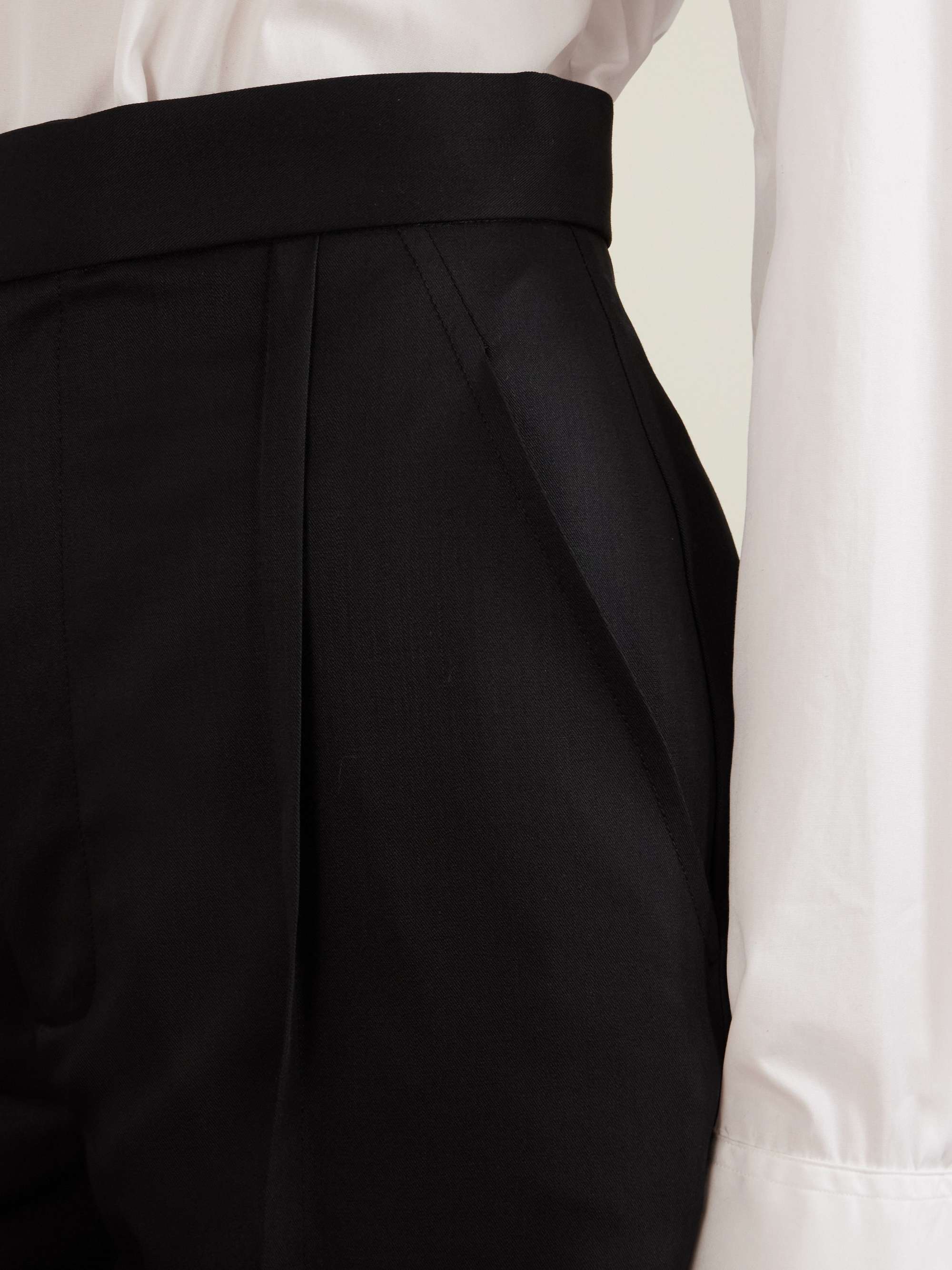 VIVIENNE WESTWOOD Pleated wool-twill wide-leg pants | NET-A-PORTER