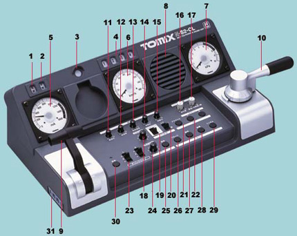 TCS Power and Sound Unit N-S2-CL Train Controller - Tomix 5521
