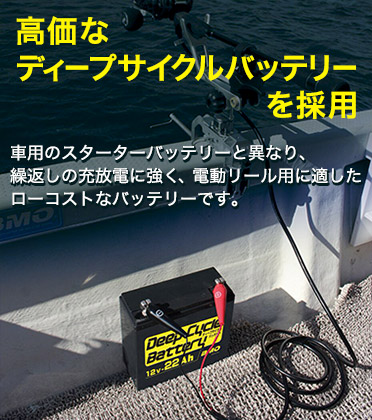 ディープサイクルバッテリー13Ah (BM-D13) 本体＆チャージャー＆バッグ