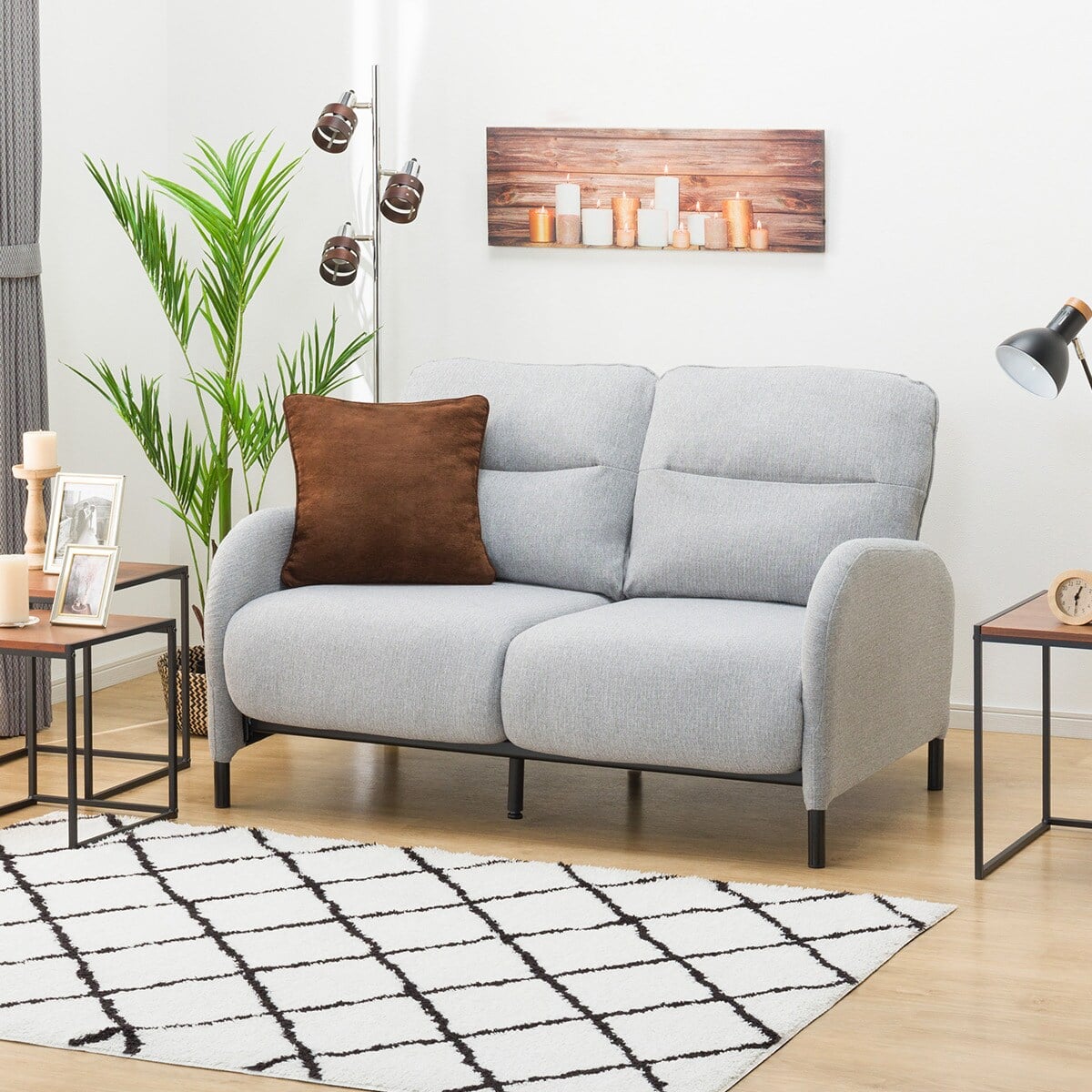 ニトリ ソファベッド コンパクトにくつろげるソファベッド 布張り