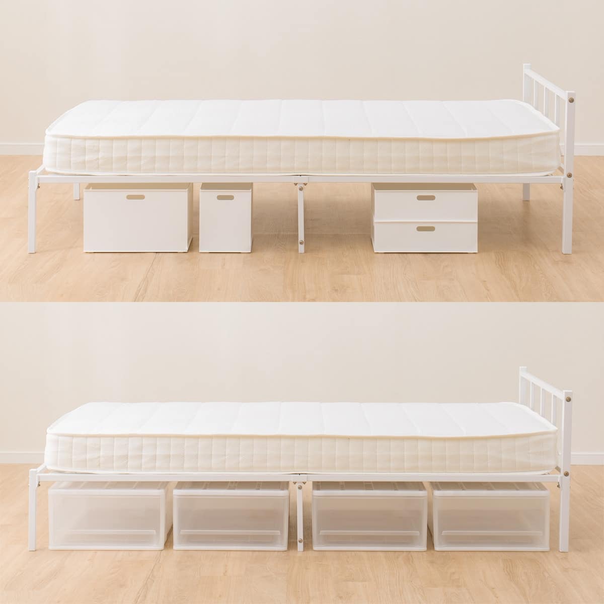 シングルパイプベッド(バジーナ F3 WH) | ニトリネット【公式】 家具