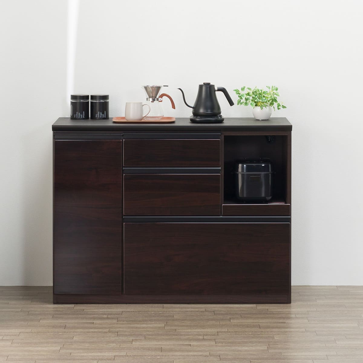 キッチンカウンター(アルミナ3 120CT DBR) | ニトリネット【公式