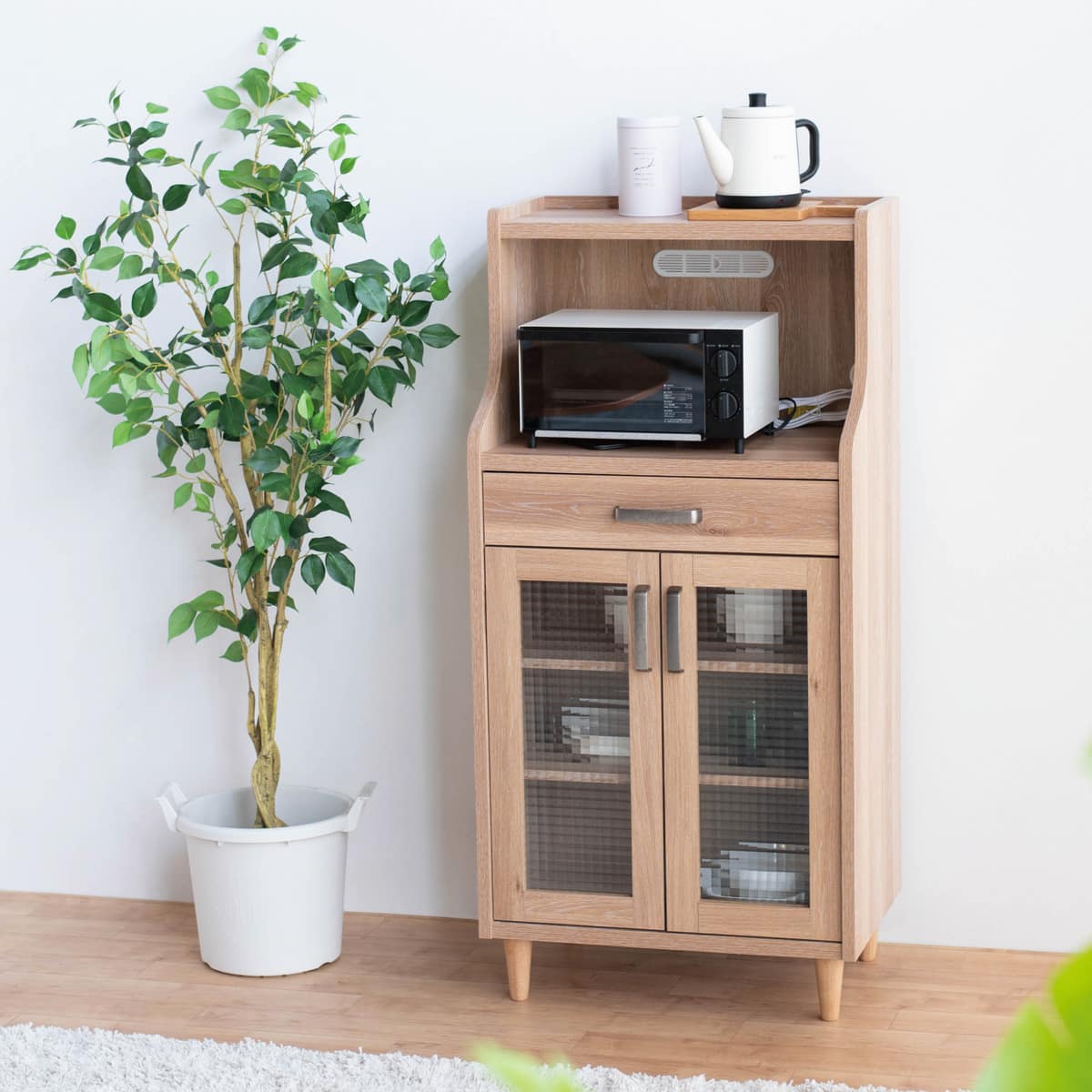 ニトリ 食器棚 幅119.5cm