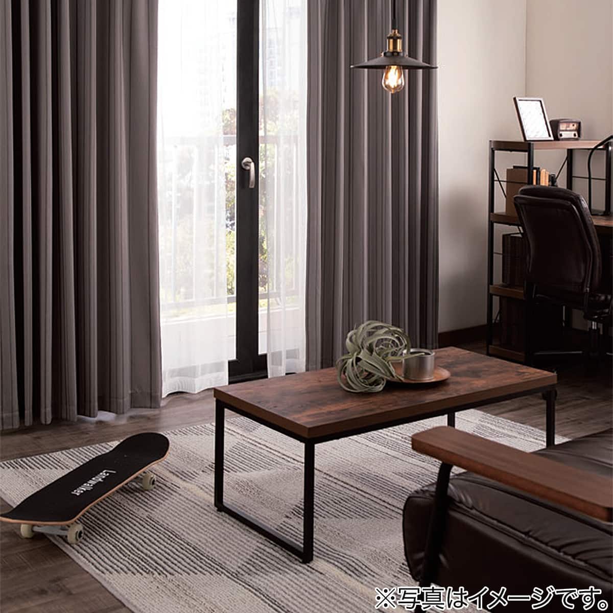 遮光3級カーテン&レース 4枚セット(NラセットGY 100X200cmセット