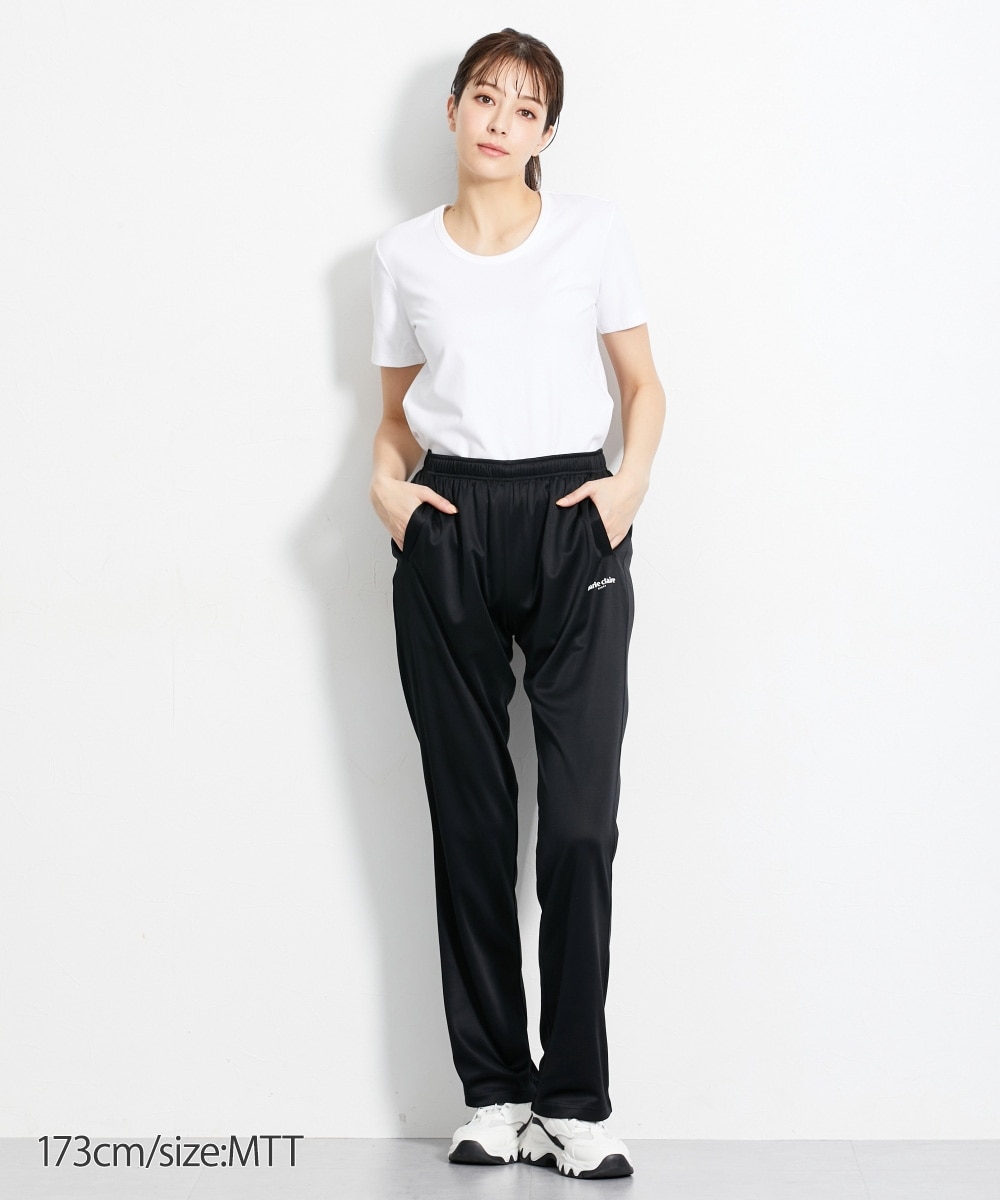 marie claire SPORT 高身長 メッシュジャージロングパンツ（吸水速乾