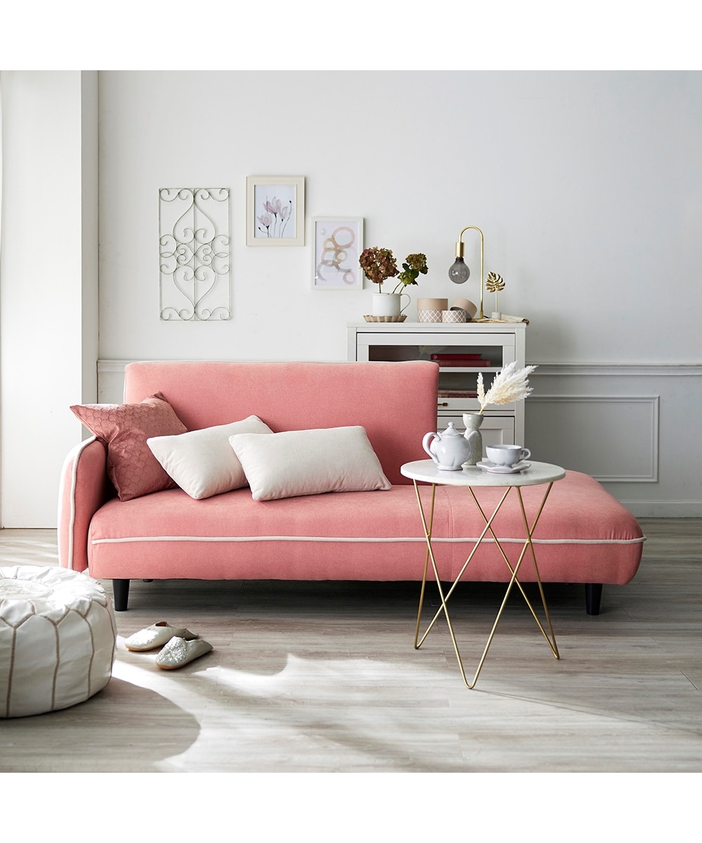 3人掛け]ソファベッド｜2WAY リクライニング 肘付き ツートン