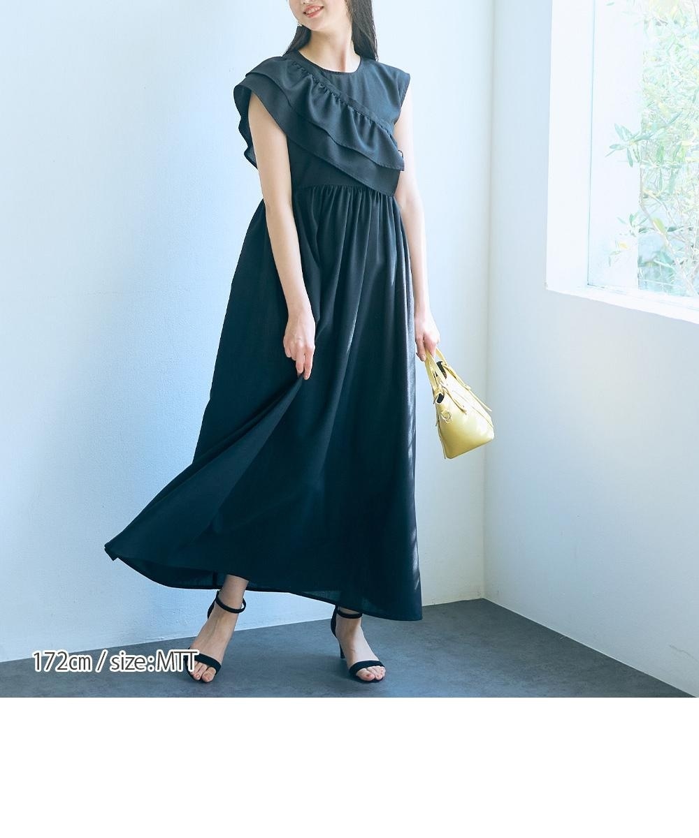 ルイ ヴィトン ショートスリーブ アシンメトリックドレス ウィズフリル