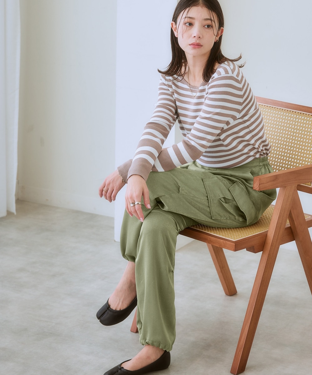 サテンカーゴパンツ 通販【ニッセン】