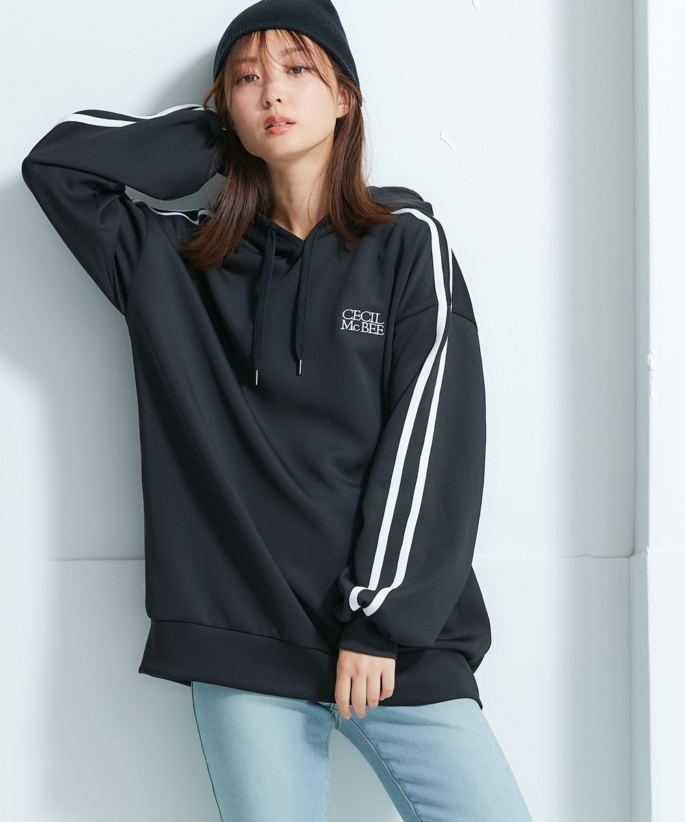 CECIL McBEE】袖ライン入りパーカー 通販【ニッセン】