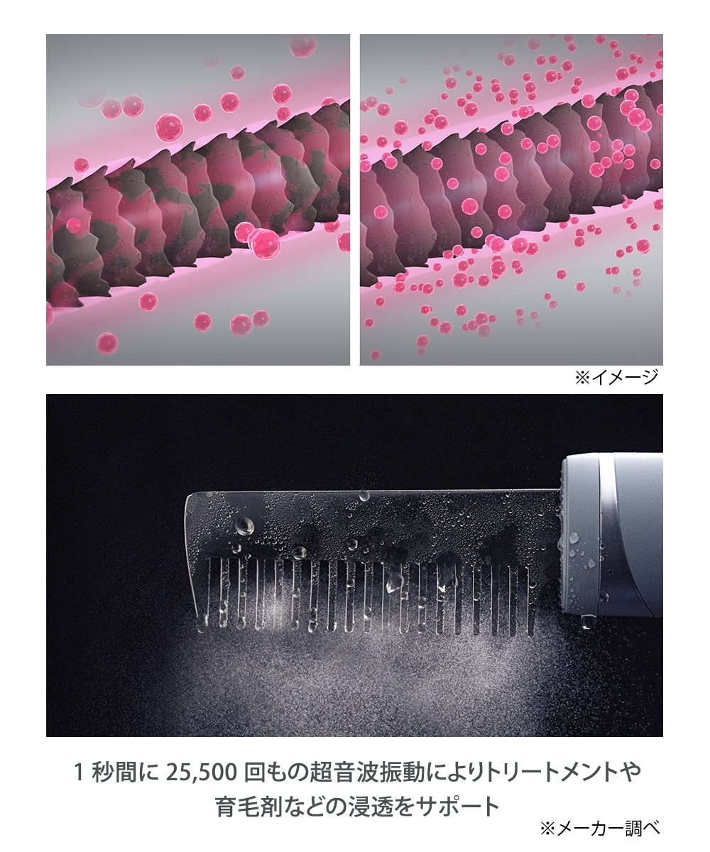 icoelle(イコエル) 超音波リペアコーム 通販【ニッセン】