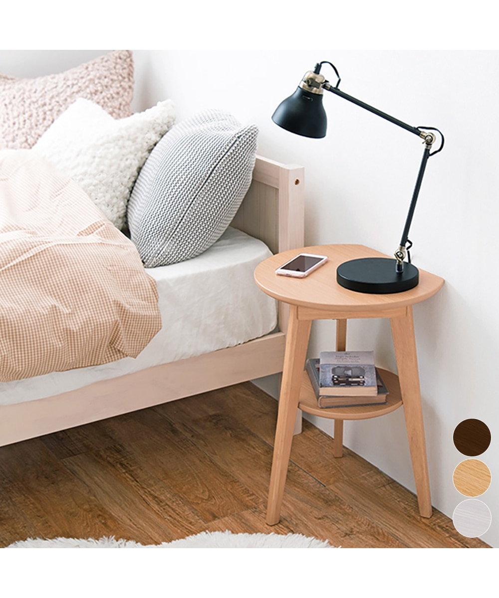 組み立て簡単！壁付けできるサイドテーブル 通販【ニッセン】