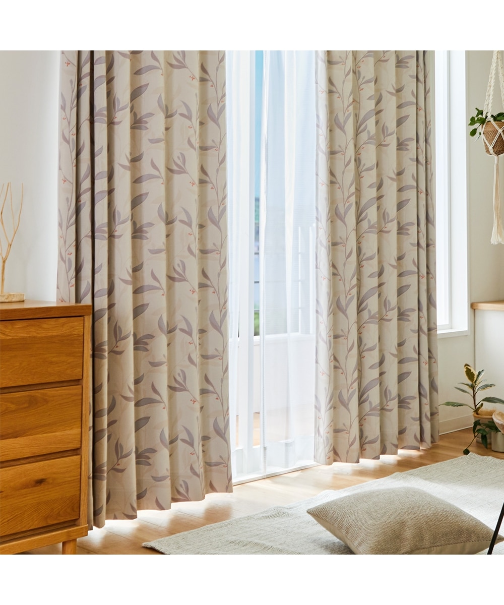 1級遮光カーテン（防炎・形態安定）｜ノスタルジーリーフ 通販【ニッセン】