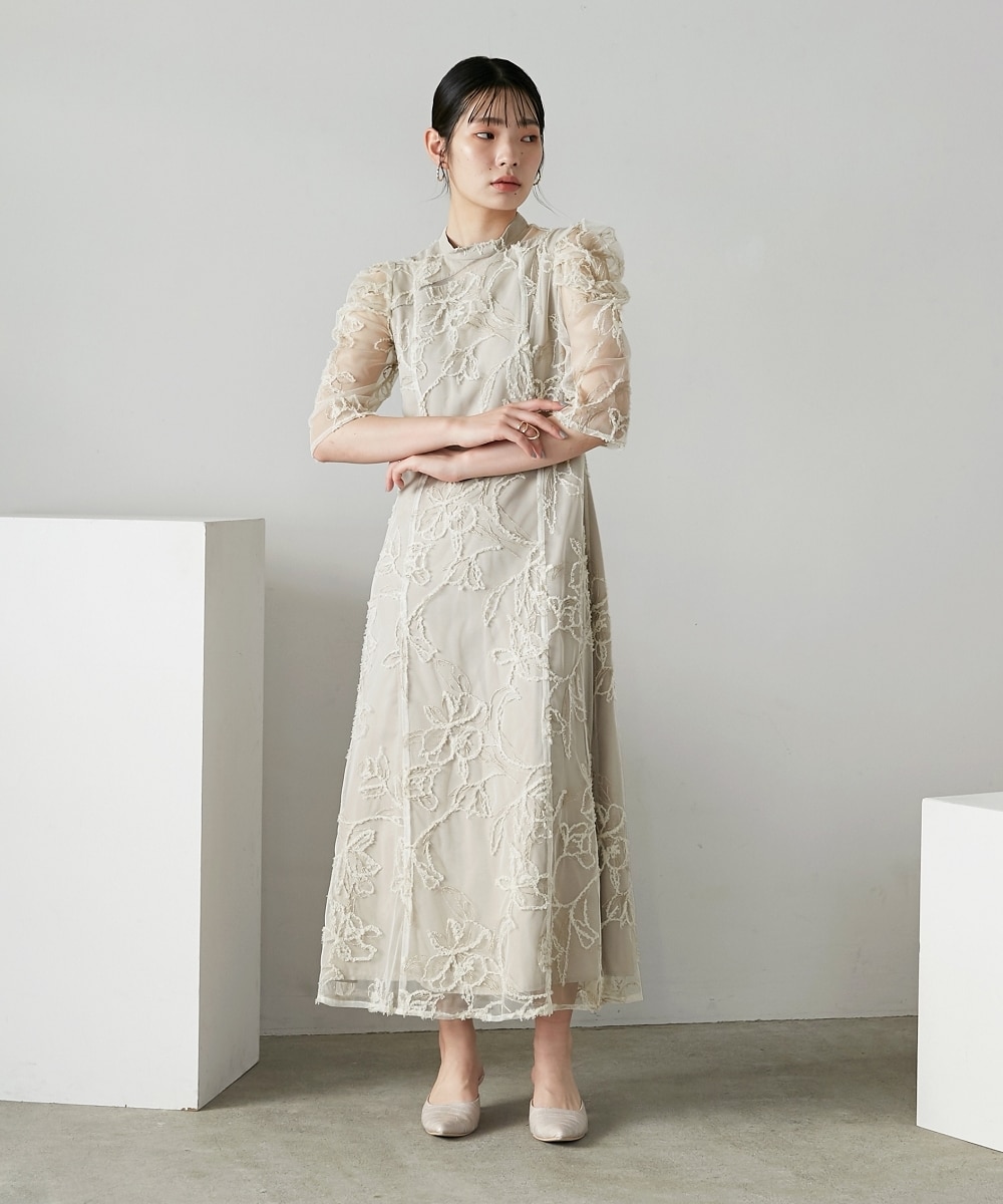 結婚式・お呼ばれ・パーティー・オケージョンドレス】カッティング風