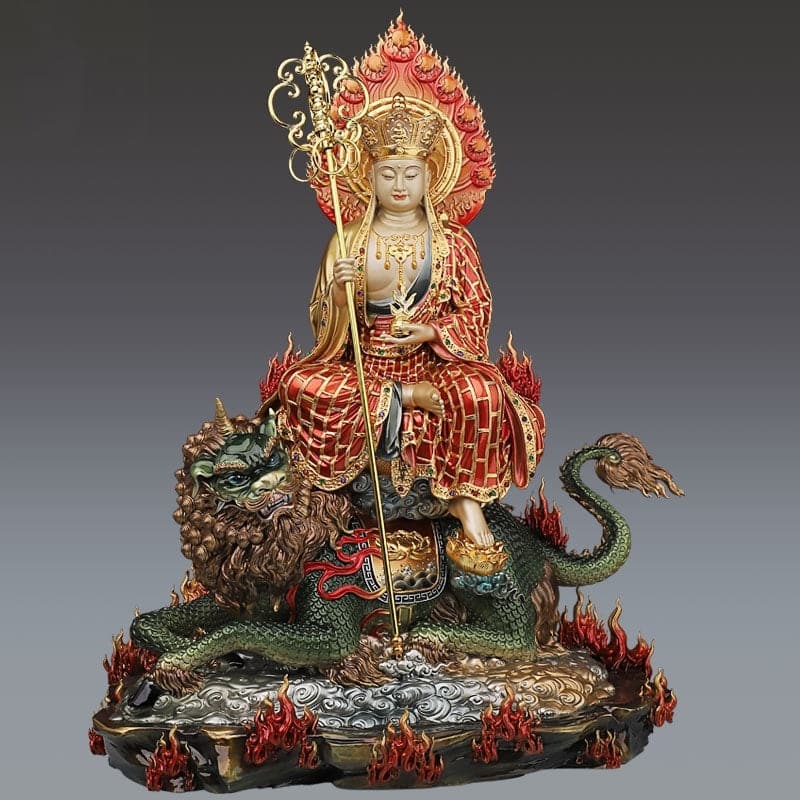 大迫力 高80cm 井波彫刻 仏教工芸品 木彫仏像 千手観音菩薩立像 大迫力