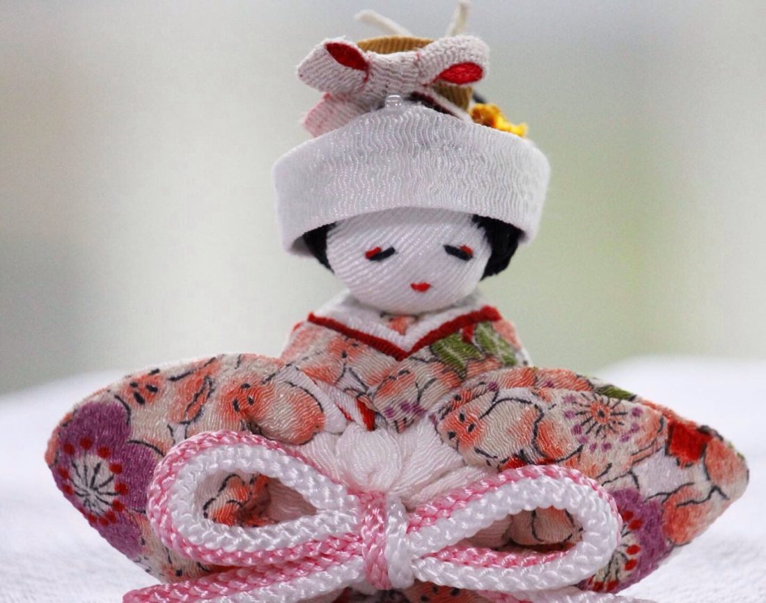 角かくしの花嫁さん - 和布・和生地・ちりめん生地・和風布通販【布が