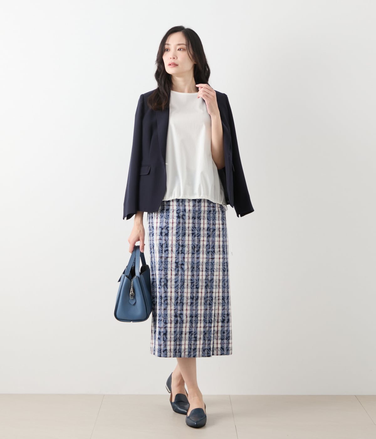 ペイズリーニューヨーカータータン ラップ風スカート(51255701-2025