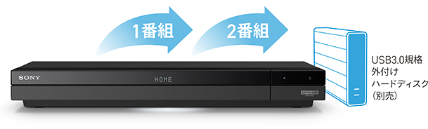 BDZ-FBW2000/BDZ-FBW1000 特長 : その他便利機能 | ブルーレイディスク