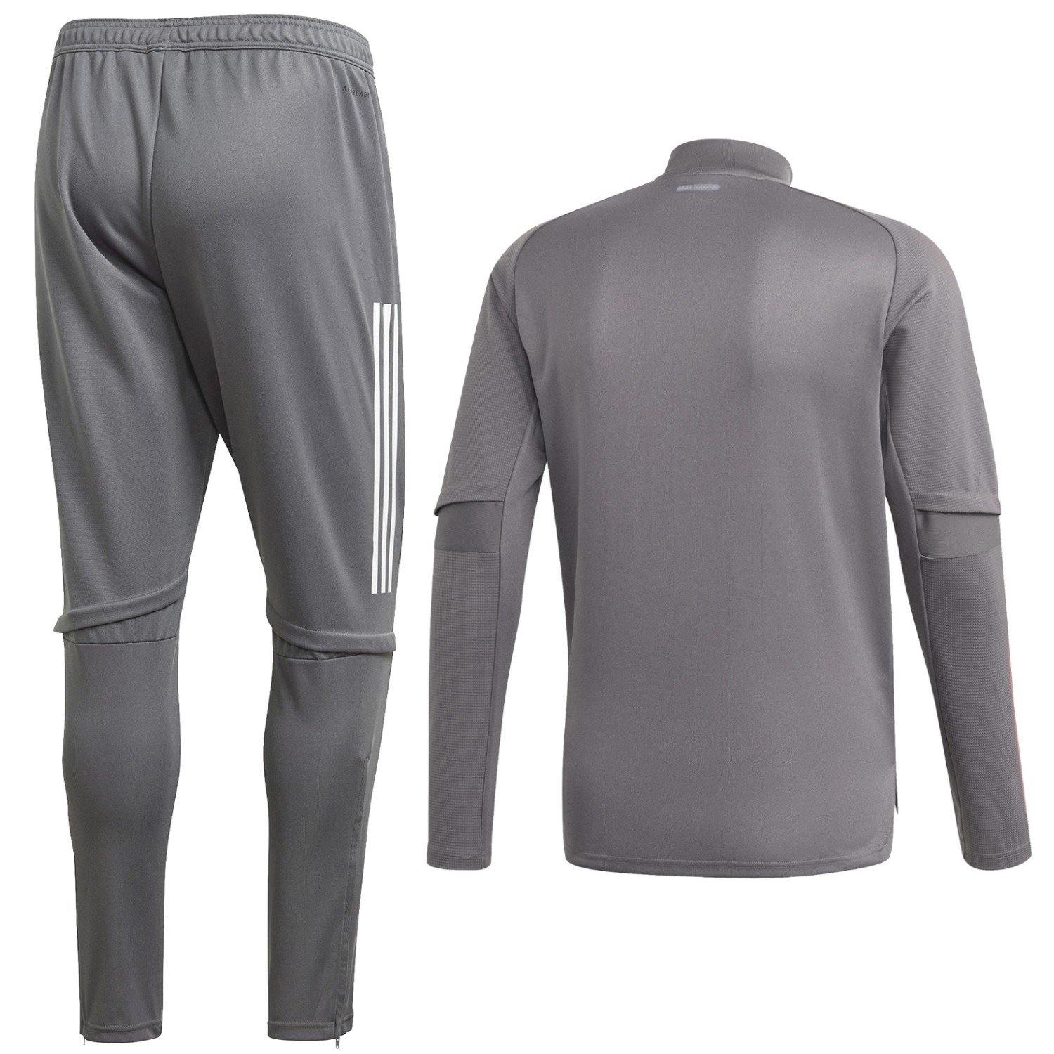 Real Madrid soccer grey technical training tracksuit 2020/21
