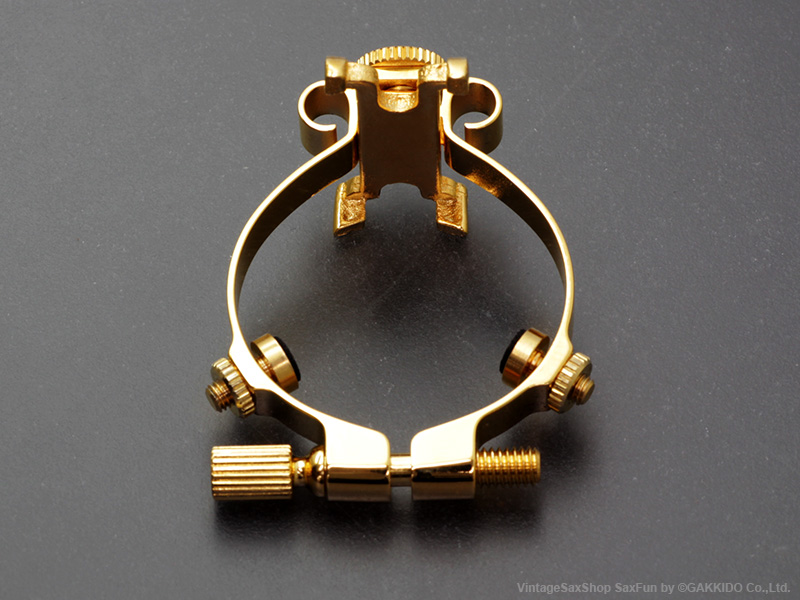 JLV Ligature アルトサックスリガチャー 金メッキ JLV アルトサックス