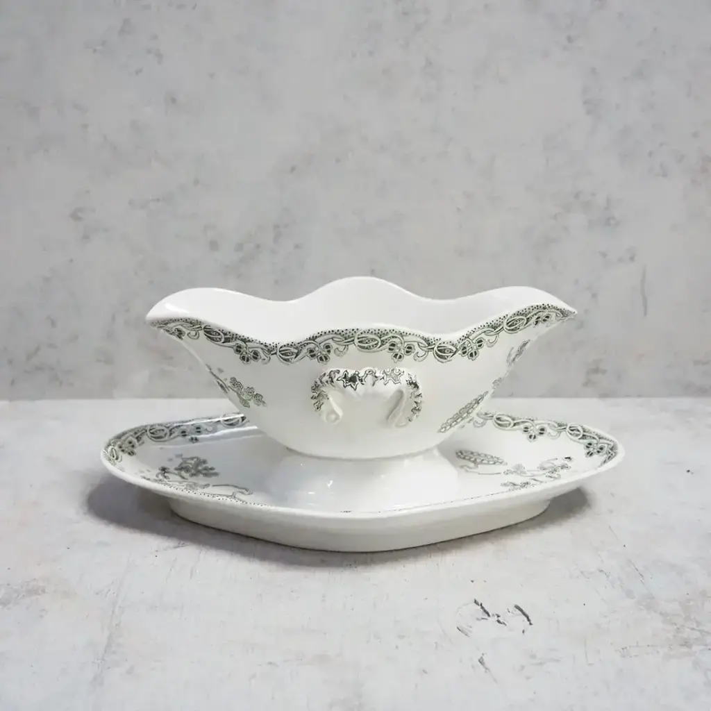 アンティーク ソーシエールB サンタマン フランス ソース入れ