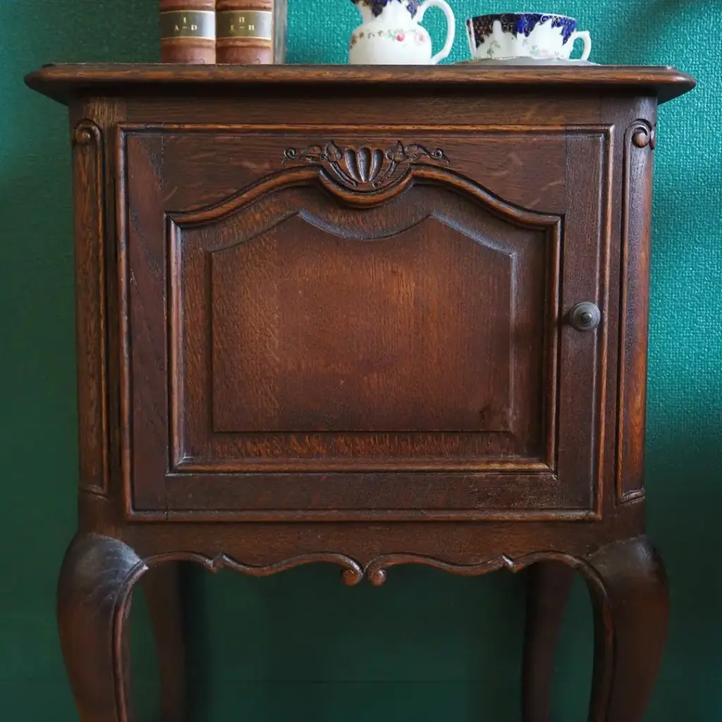 アンティークベッドサイドサイドキャビネット フランス ナイトテーブル