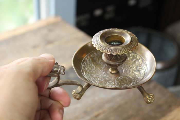 アンティークブラスキャンドルホルダー アンティーク雑貨 | 雑貨と