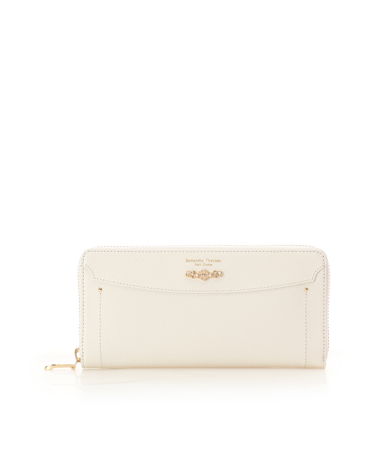 フラワーアーチ ラウンドジップ長財布(FREE ホワイト): Samantha