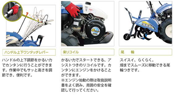 ミニ耕うん機のレンタル｜KCR605