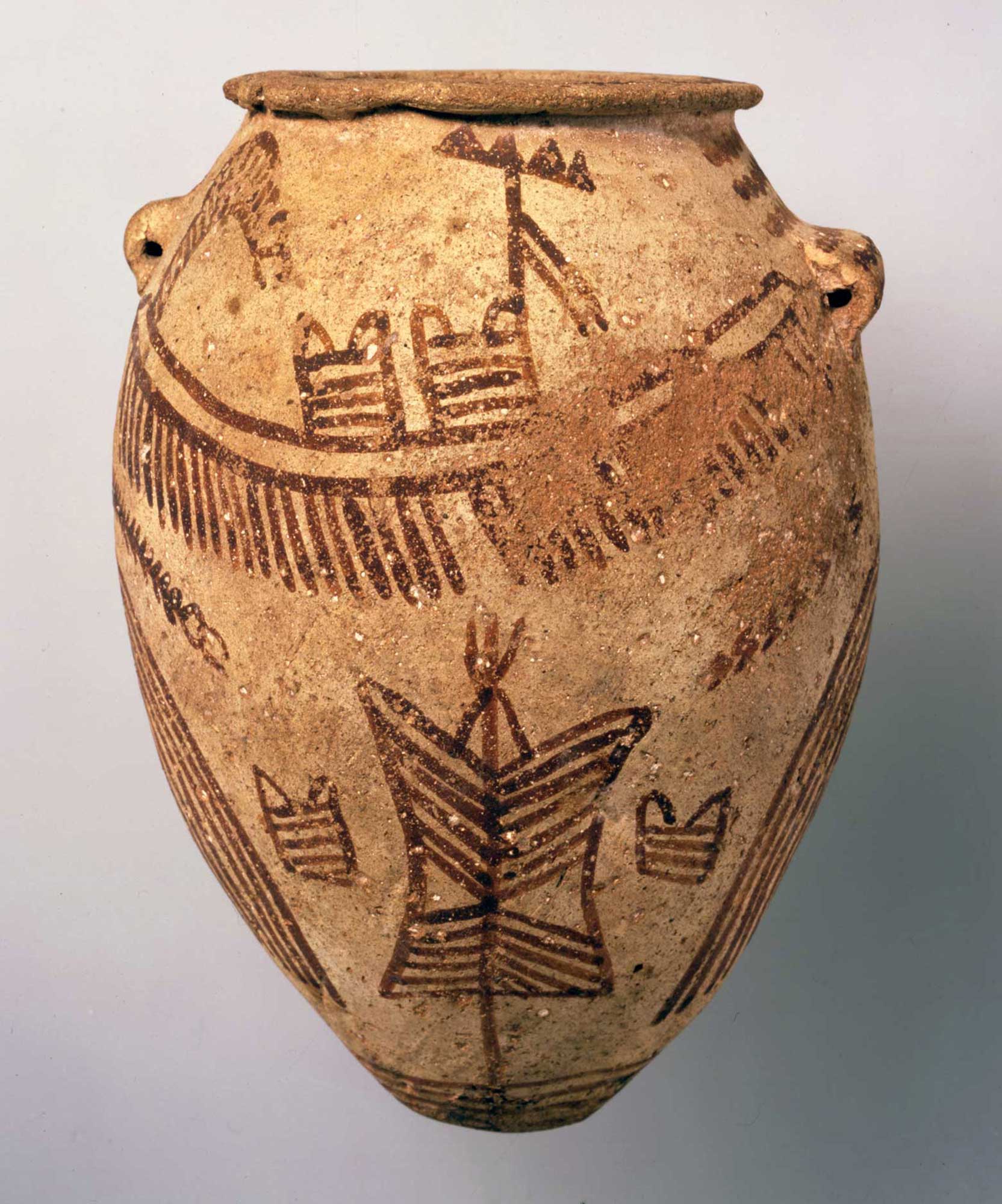 ◇『ナスカ文化 彩文土器 加彩戦士象形壷』 ナスカ◇検）アンデス文明