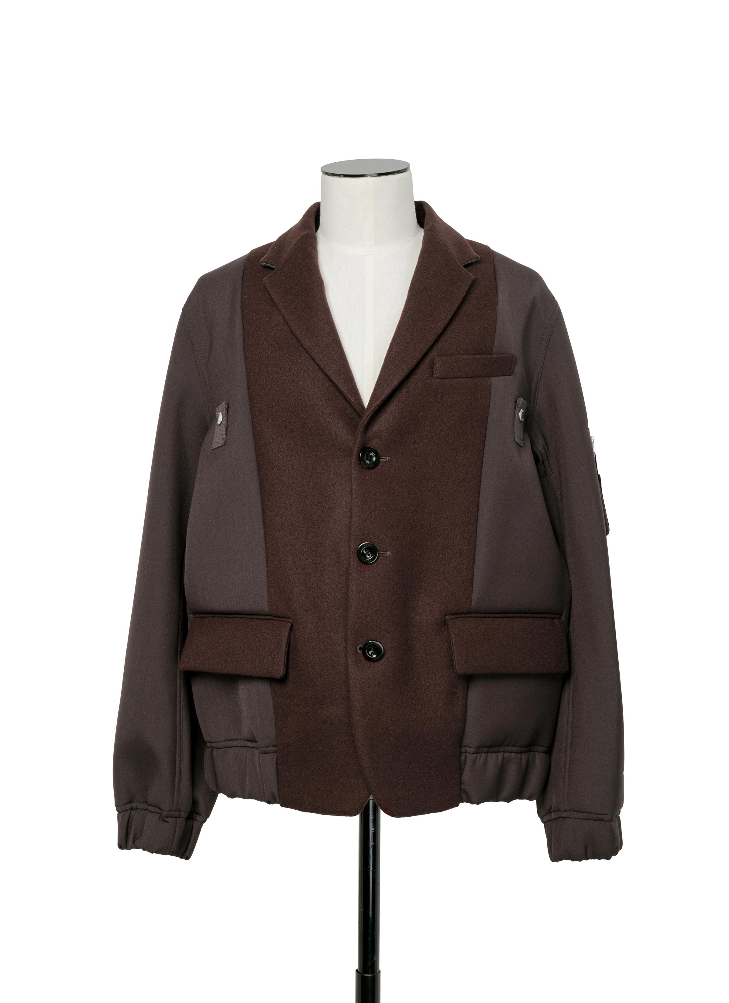 Wool Melton Jacket | sacai Official Store サカイ オフィシャル