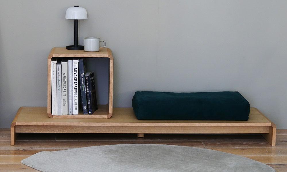 センプレ別注色】ブリックブロック棚板 / ウォルナット日進木工（にっ