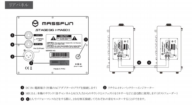 ポータブルアンプ】高音質！軽量！Bluetooth搭載！MASSFUN／i-MA60Ⅱ