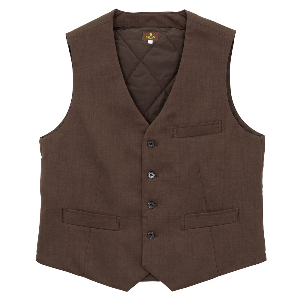 ニットベスト ジレ Vネック 前開き ウール100% 全3色 ネイビー 紺色