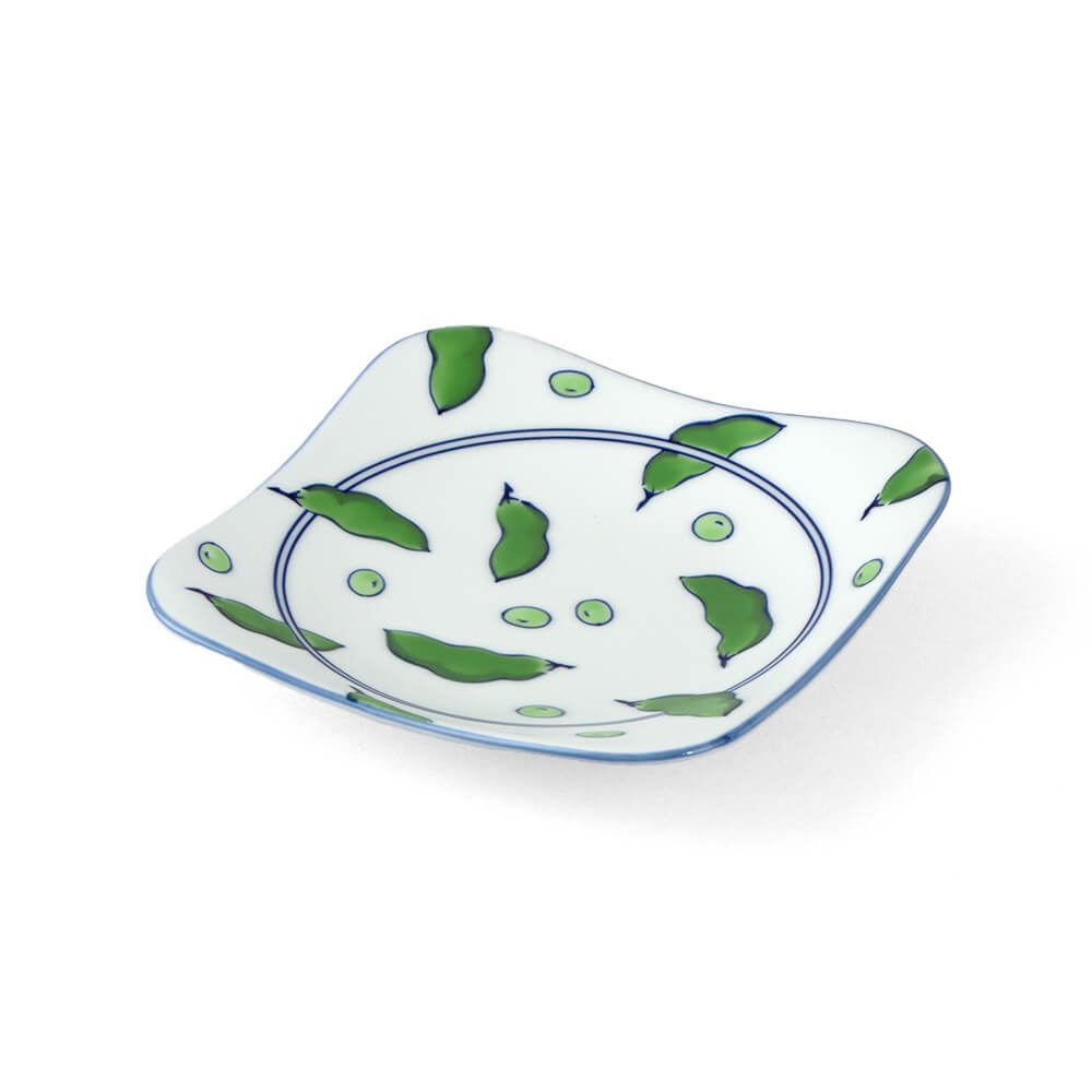 染錦緑豆文 皿（小） ｜ 有田焼の源右衛門窯公式オンラインショップ