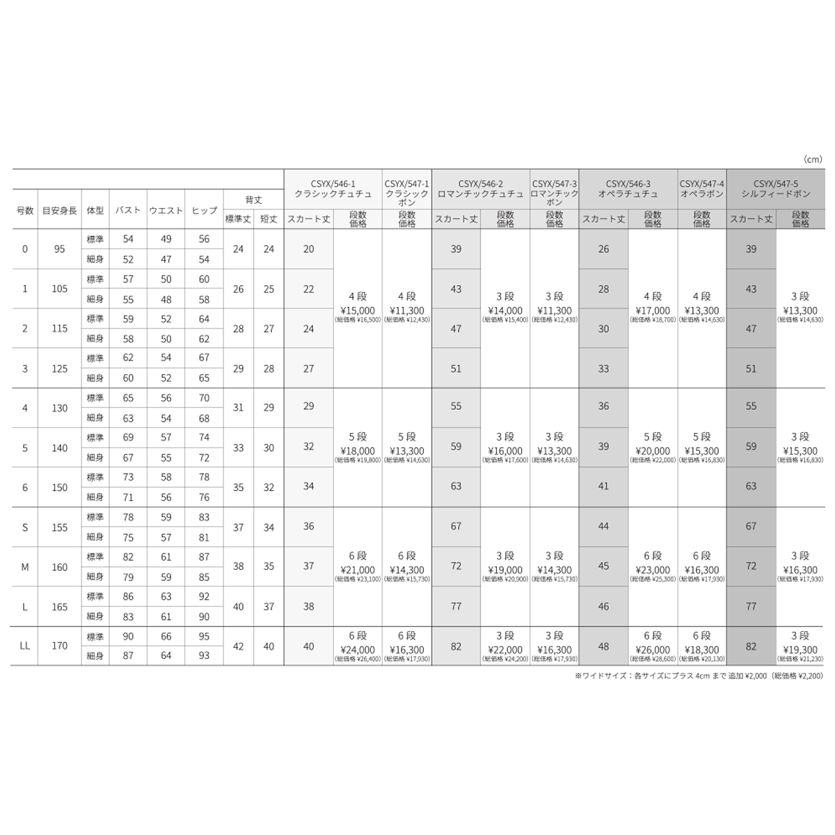 シルビア クラシックチュチュ ［S・M・Lサイズ］ | バレエ用品や