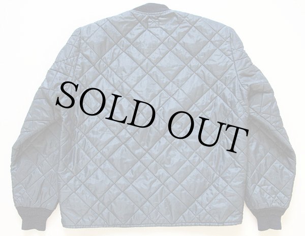 70s OSHKOSH B'GOSH ナイロン キルティングジャケット 紺 L