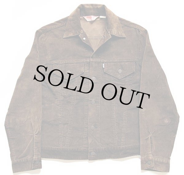 70s USA製 Levi'sリーバイス コーデュロイジャケット 焦げ茶 38