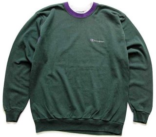 90s USA製 Championチャンピオン スクリプト ビッグロゴ刺繍 リバース