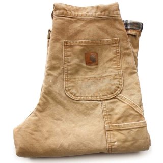 90s USA製 carharttカーハート ダメージ ダブルニー ダック地