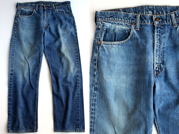 60s USA製 LEVI'Sリーバイス 505 BIGE 耳付き デニムパンツ w36