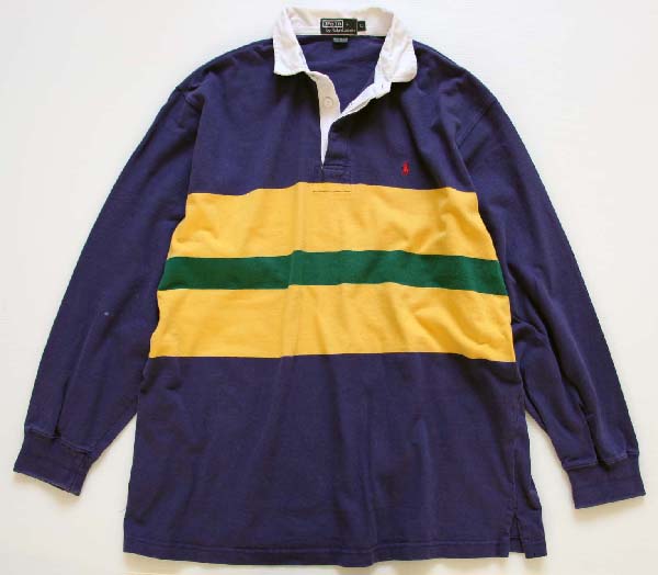 90s ポロ ラルフローレン コットン ラガーシャツ L - Sixpacjoe Web Shop