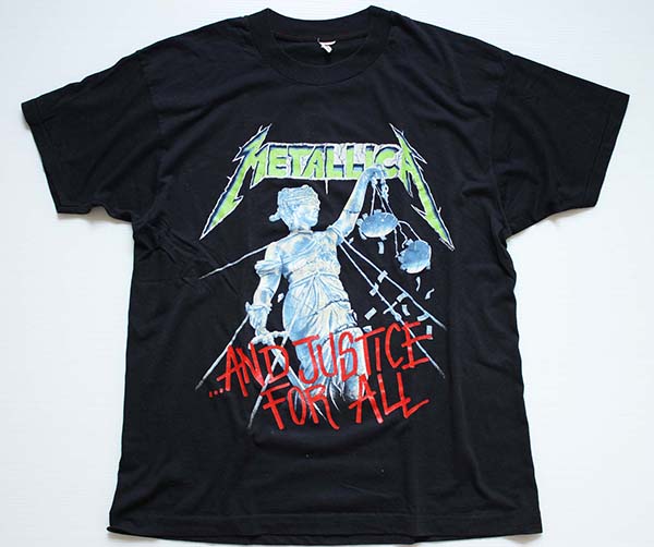 80s METALLICA メタリカ AND JUSTICE FOR ALL TOUR 88-89 バンドT
