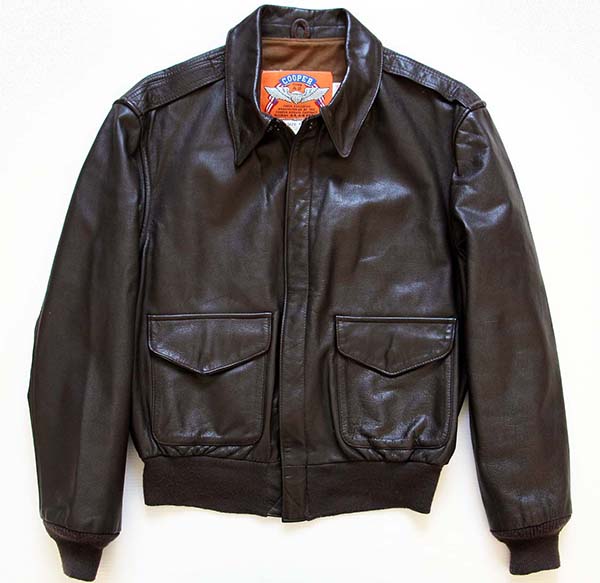 USA製 COOPERクーパー A-2 フライト レザージャケット 焦げ茶 40R