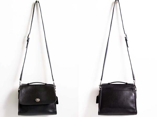 USA製 COACH オールド コーチ 2WAY レザー ショルダーバッグ 黒☆J0C