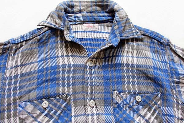 60s WINTER King チェック コットン フランネルシャツ - Sixpacjoe Web