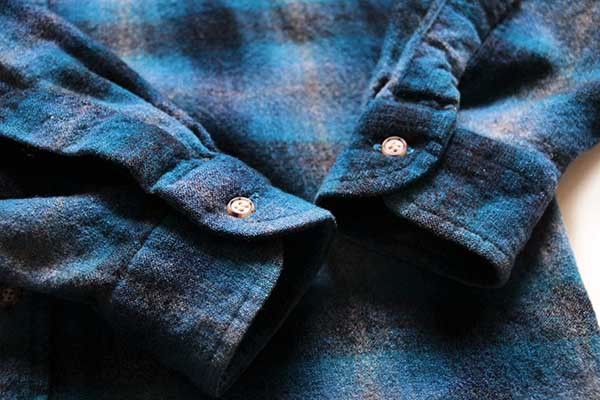 90s USA製 PENDLETONペンドルトン オンブレチェック ウールシャツ