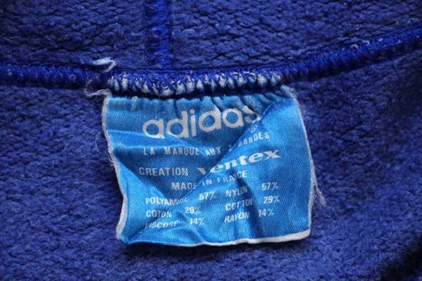 70s フランス製 adidasアディダス ventex トレフォイル ビッグロゴ