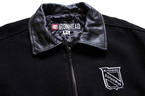 カナダ製 IRONHEAD KITCHENER DUTCHMEN 刺繍 メルトン ウール ロング