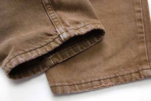 00s USA製 Levi'sリーバイス 550 カラーデニムパンツ 後染め 茶 w36